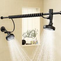 Chuveiro Huytrw com Duplo Ajuste, Barra Deslizante de 152 cm, Preto