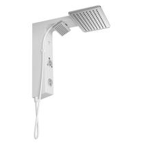 Chuveiro Hydra Falls Eletrônico Branco/Cromado