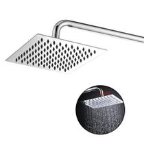 Chuveiro Inox Cromado 20x20 Ducha Slim Banheiro Area Externa Banho Piscina