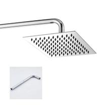 Chuveiro Inox Quadrado Ducha 20x20 Cromado Banheiro Piscina Area Externa - ideal importados