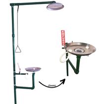 Chuveiro Lava Olhos de Emergência Galvanizado