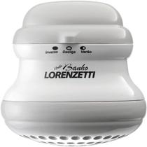 Chuveiro Loren BEllo com cano cor CINZA Cano BRANCO 127 Volts 5500 Watts LORENZETTI