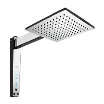 Chuveiro Lorenzetti Acqua Century Digital Preto/Cromado 220v Chuveiro Lorenzetti Acqua Century Digital Preto/Cromado 220v