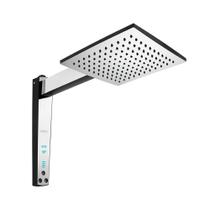Chuveiro Lorenzetti Acqua Century Digital Preto-cromado 220v