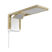 Chuveiro Lorenzetti Acqua Duo Branco e Matte Gold 127v 5500w