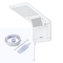 Chuveiro Lorenzetti Acqua Duo Ultra Comando Eletrônico Alta Vazão Jato Cascata e Direcionável Resistência Loren Ultra Troca Fácil Banho Confortável