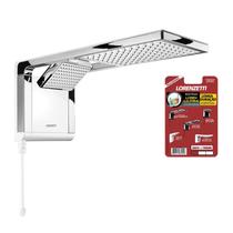 Chuveiro Lorenzetti Acqua Duo Ultra Eletrônico Branco/Cromado 220V + Resistência