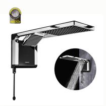 Chuveiro Lorenzetti Acqua Duo Ultra Preto Cromado 127v/5500w