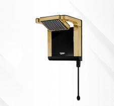 Chuveiro Lorenzetti Acqua Star Preto Branco Dourado Matte 127v 220v