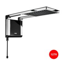 Chuveiro Lorenzetti Acqua Storm Ultra Eletrônico Preto Cromado 127Vx5500W