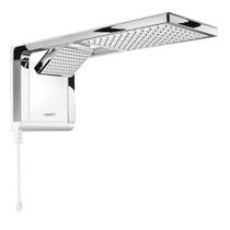 Chuveiro Lorenzetti Elétrico a Gás Branco Cromado Acqua Duo Ultra 127v 5500w Eletrônico Moderno Luxo White