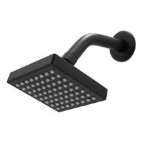 Chuveiro Moderno para Piscina A Gás, Quadrado Preto Fosco