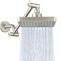 Chuveiro Nuodan 11" quadrado preto fosco de alta pressão