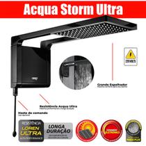 Chuveiro Para Aquecedor Solar Black Acqua Storm Ultra 220v 7800w - Lorenzetti