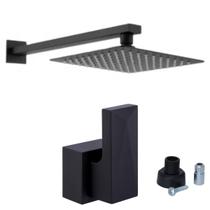 Chuveiro Piscina 20x20 Alavanca Diamante Base Docol Preto