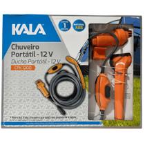 Chuveiro Portátil 12v Ducha Pressão Camping Praia Kala