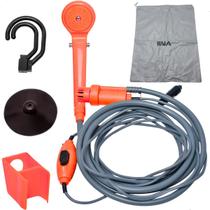 Chuveiro Portatil 12v Ducha Regula Pressão Acampamento Praia Laranja Chuveiro Portatil 12v Ducha Regula Pressão Acampamento Praia Laranja