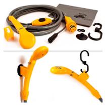 Chuveiro portátil camping 12V carro bomba elétrica ducha compacta mangueira acendedor viagem trilha praia motorhome