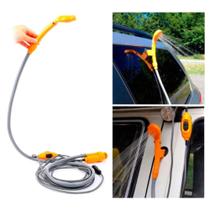 Chuveiro Portátil Camping Acendendor De Carro 12V - Laranja Chuveiro Portátil Camping Acendendor De Carro 12V - Laranja