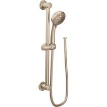Chuveiro portátil Moen Eco-Performance de 4 pulverizações de níquel escovado Chuveiro portátil Moen Eco-Performance de 4 pulverizações de níquel escovado