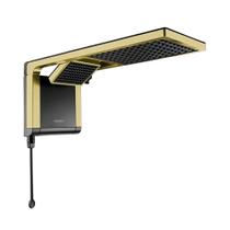 Chuveiro Preto Matte Gold Eletronico Lorenzetti Acqua Duo 220/7800 - Lorenzetti