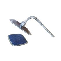 Chuveiro Quadrado ABS Cromado Articulado c/ braço Inox W49