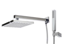 Chuveiro Quadrado Aquecedor Solar E Gás Monocomando Master