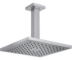 Chuveiro Quadrado Com Tubo Reto Teto Deca Cromado