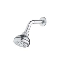 Chuveiro Redondo ABS Cromado Articulado c/ braço Inox W15