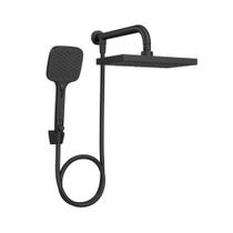 Chuveiro Retangular Com Desviador E E Ducha Flex Max Black Matte - Deca