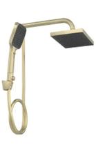 Chuveiro Retangular de Parede 26,5cm com Desviador Summer Gold Deca Flex Max 2086.SM.DES.MT