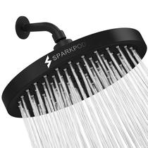 Chuveiro SparkPod 8" Chuva de Alta Pressão Preto Fosco Chuveiro SparkPod 8" Chuva de Alta Pressão Preto Fosco