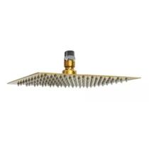 Chuveiro Teto Inox Slim 20 Com Niple De Teto - Dourada Chuveiro Teto Inox Slim 20 Com Niple De Teto - Dourada