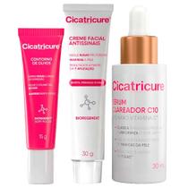 Cicatricure Kit Antissinais Facial + Rejuvenescedor para Olhos + Sérum Clareador