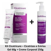 Cicatricure Kit Cicatrizes E Estrias Gel 60g + Corporal 250g