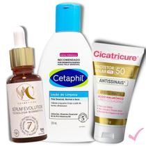 Cicatricure Protetor Solar Cetaphil Rosto Sérum Vitamina C