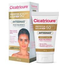 Cicatricure Protetor Solar Facial FPS50 Antissinais Efeito Matte Ácido Hialurônico Pro Colageno