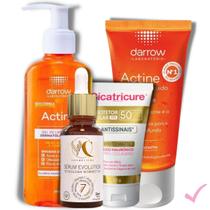 Cicatricure Protetor Solar Kit Actine New e Sérum Vitamina C