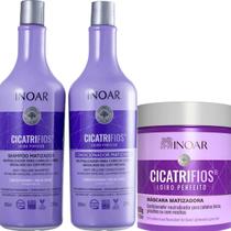 Cicatrifios Loiro Perfeito Inoar Kit Hidratação Matizadora Desamelador Loiros Grisalhos Descoloridos Cicatrifios Loiro Perfeito Inoar Kit Hidratação Matizadora Desamelador Loiros Grisalhos Descoloridos