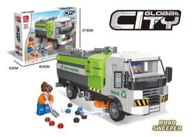 Cidades Global City Caminhão Limpesa 395pcs - JIESTAR