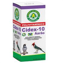 Cidex 10 Aarão 30ml - Polivitamínico para Pássaros e Aves Cidex 10 Aarão 30ml - Polivitamínico para Pássaros e Aves
