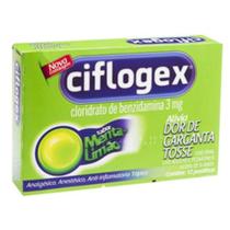Ciflogex Pastilhas Menta E Limão C/12 Ciflogex Pastilhas Menta E Limão C/12