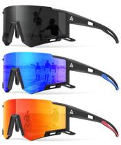CIFOYA Paquete de 3 Gafas de Sol Polarizadas para Niños y Niñas de 6 a 14 Años Gafas Deportivas de Béisbol con Protección UV400