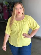 Ciganinha plus size detalhe frontal botões