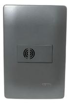 Cigarra Bivolt Embutir Com Placa Linha Habitat Onix FAME