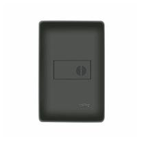 Cigarra Fame Habitat Black De Embutir Com Placa 4x2 Preta Cigarra Fame Habitat Black De Embutir Com Placa 4x2 Preta