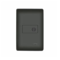 Cigarra Fame Habitat Black de Embutir com Placa 4x2 Preta Cigarra Fame Habitat Black de Embutir com Placa 4x2 Preta