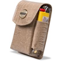 Cigarreira Couro com Porta Isqueiro Artlux 438