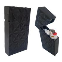 Cigarreira Luxo Mosaico Para Cigarro e Isqueiro Cigarreira Luxo Mosaico Para Cigarro e Isqueiro