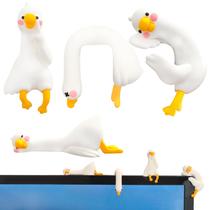 CIGYPLICI Conjunto com 4 Figuras de Ganso em Resina para Decoração de Mesa